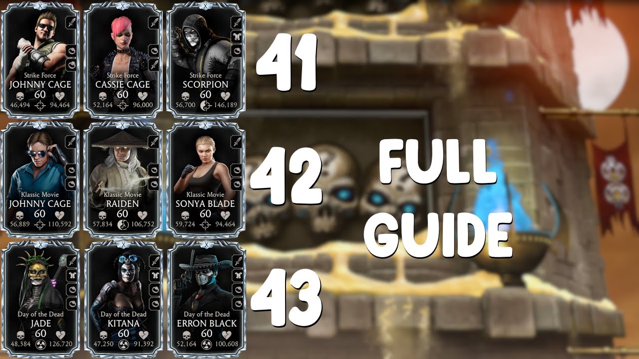 MK Mobile 7.0.1 | Башня времени: матчи 41, 42 и 43. Полное руководство с использованием 3 стратег...