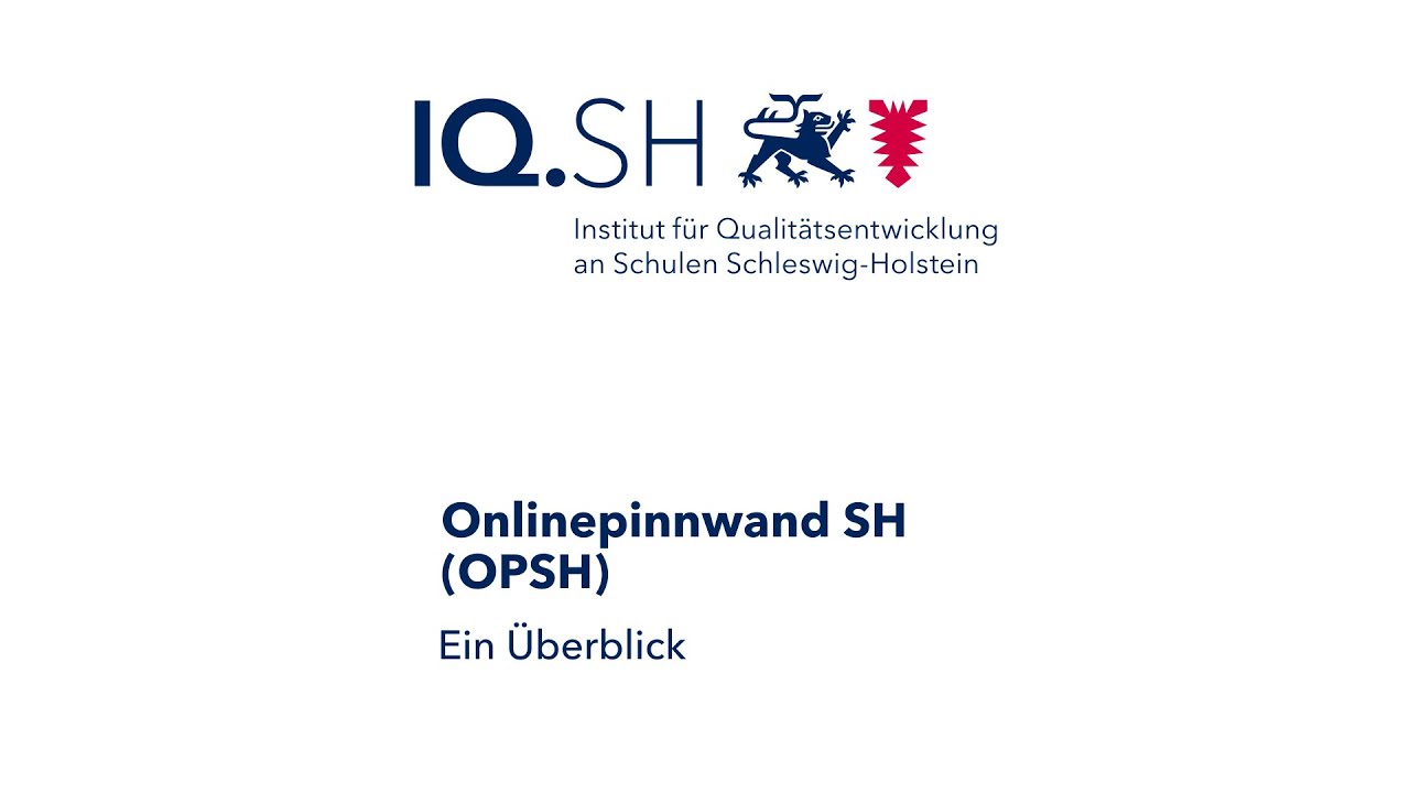 Onlinepinnwand SH (OPSH): &Uuml;berblick und M&ouml;glichkeiten