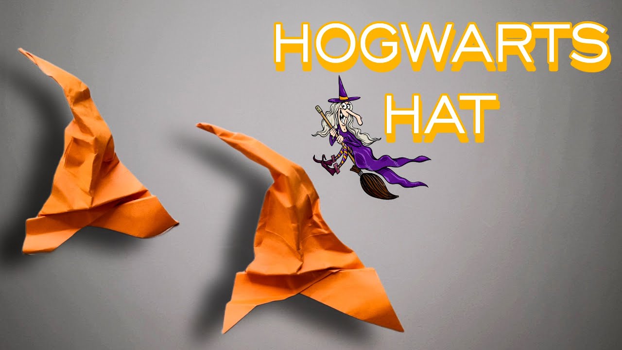 How To Make a Paper Hogwarts Hat - Paper Sorting Hat - Harry Potter Hat