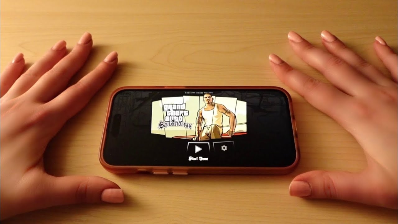 ASMR Playing GTA San Andreas + gum chewing