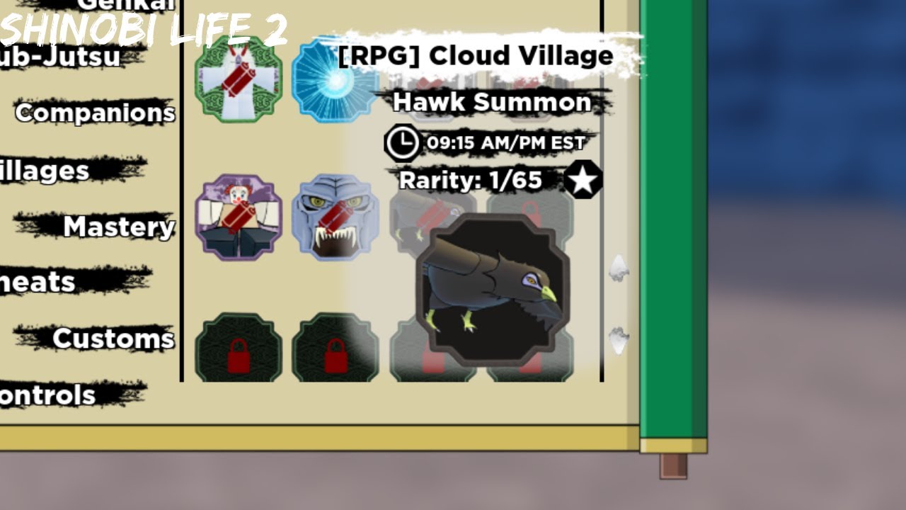 Shinobi Life 2 - Hawk Summon Boss/Location
