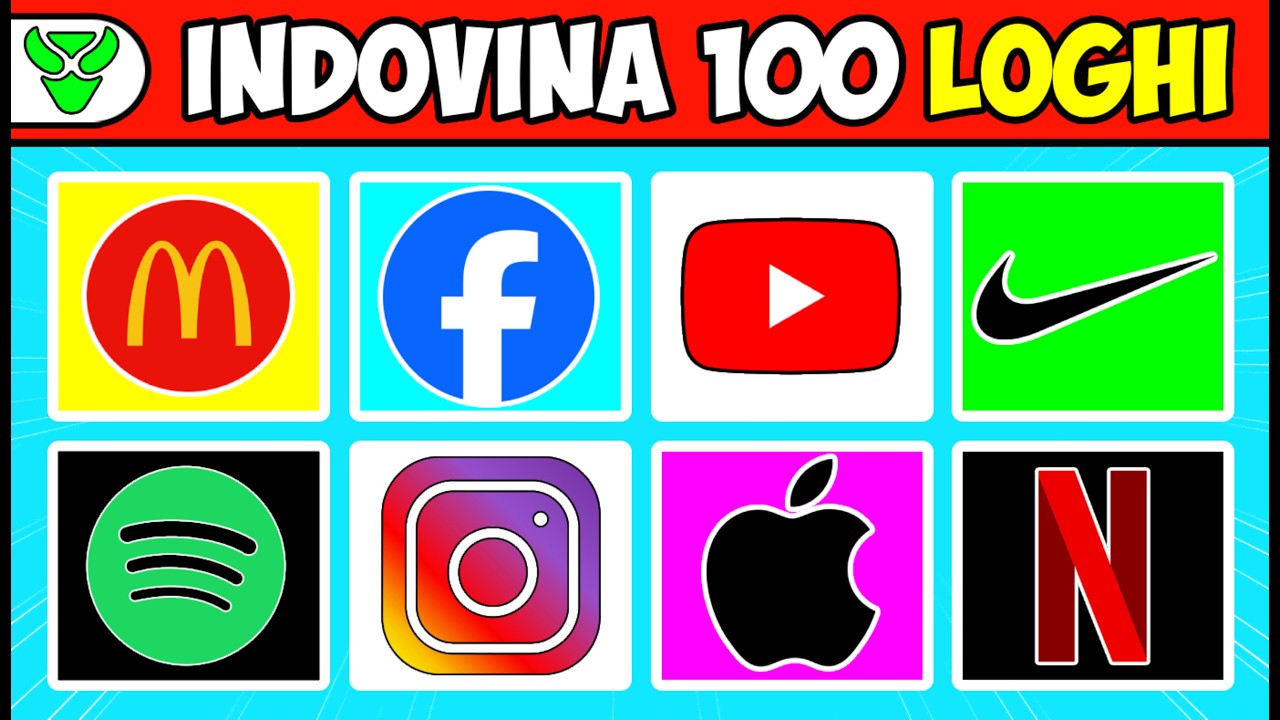 QUIZ - INDOVINA IL LOGO || INDOVINA 100 LOGHI IN 3 SECONDI 🧠🏆#quiz #logo #2024