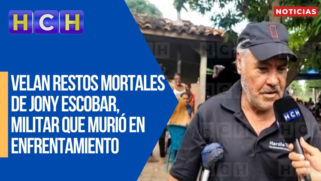 Velan restos mortales de Jony Escobar, Militar que murió en enfrentamiento en Yoro
