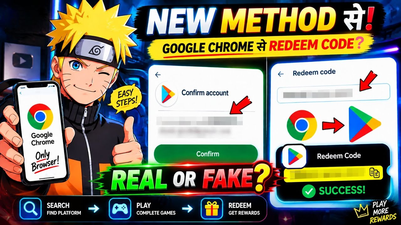 Free Redeem Code (Google Chrome Se!) 🤩 | Google Play Redeem Code 2026