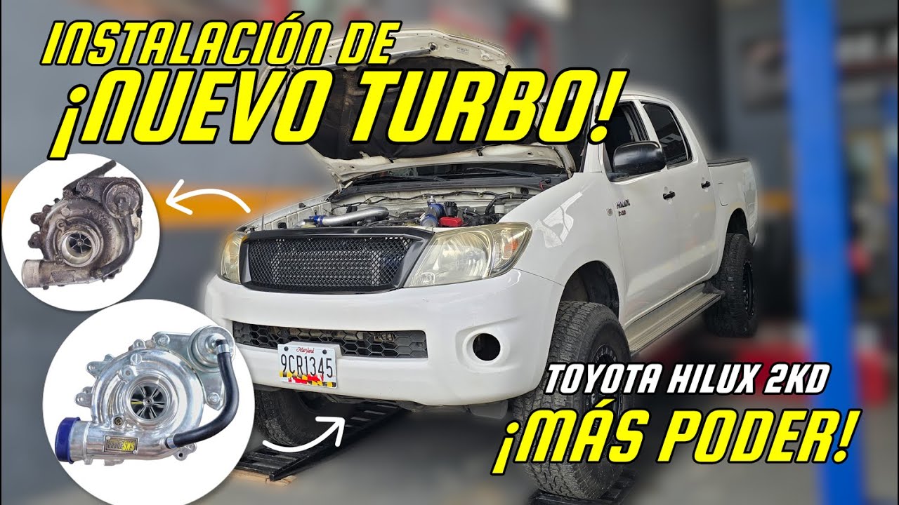 ¡ADIÓS AL TURBO ORIGINAL! Instalación de un Turbo MEJORADO en mi Toyota Hilux 2KD