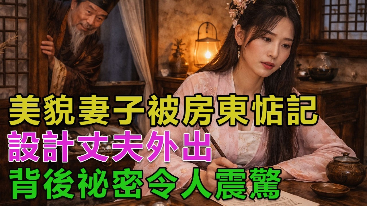 民間故事：美貌妻子被房東惦記，設計丈夫外出，背後祕密令人震驚