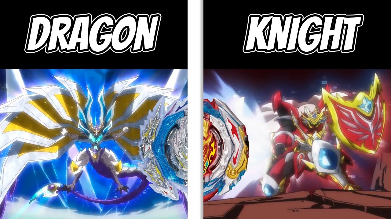 DRAGONS vs. KNIGHTS from the Beyblade Burst ANIME!