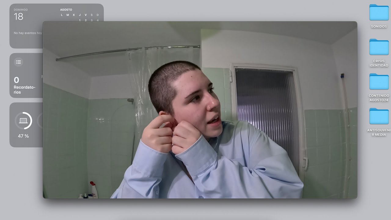 me he rapado el pelo