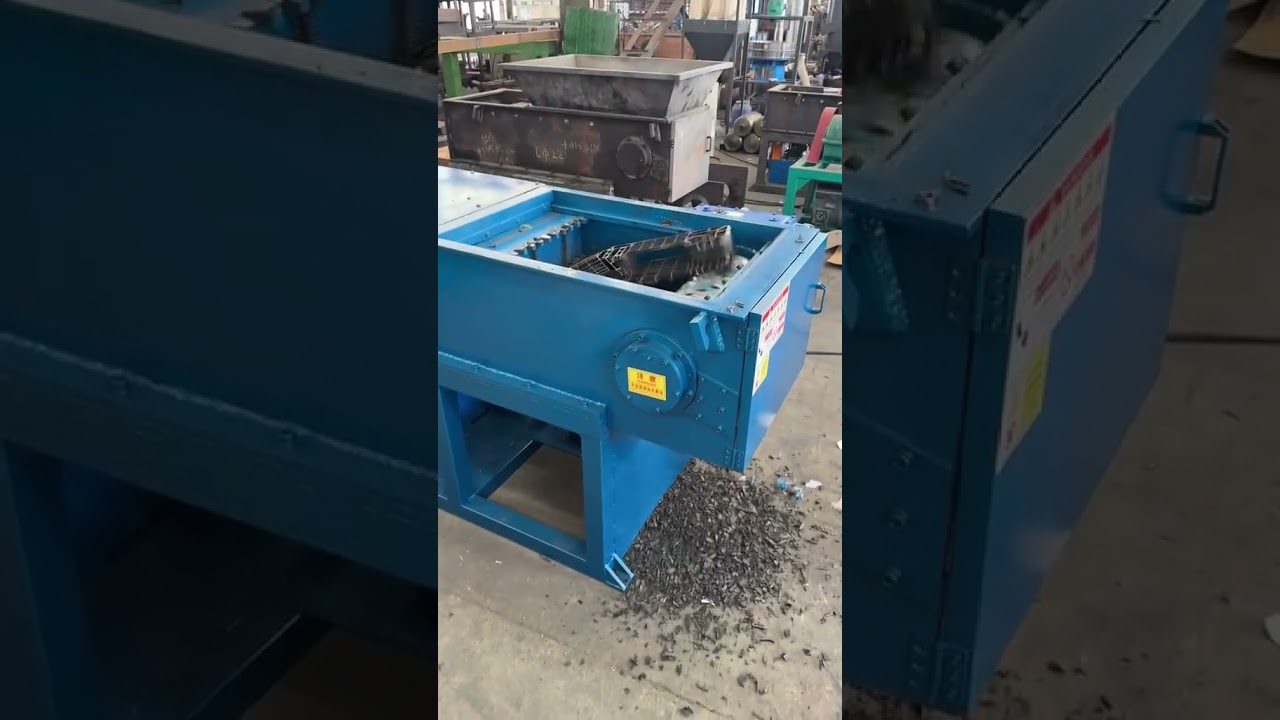 Single Shaft Shredder Waste plastic tray recycling machine
