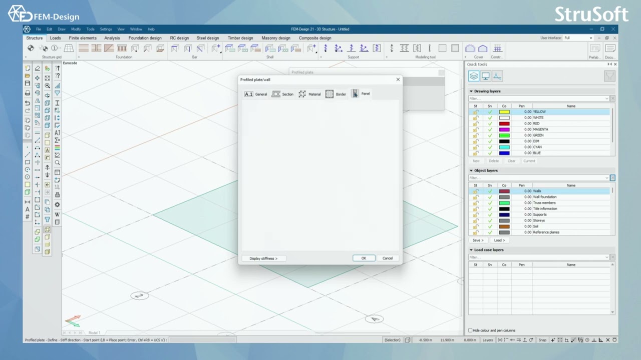 FEM Design User manual: 8.2 Shells in FEM Design