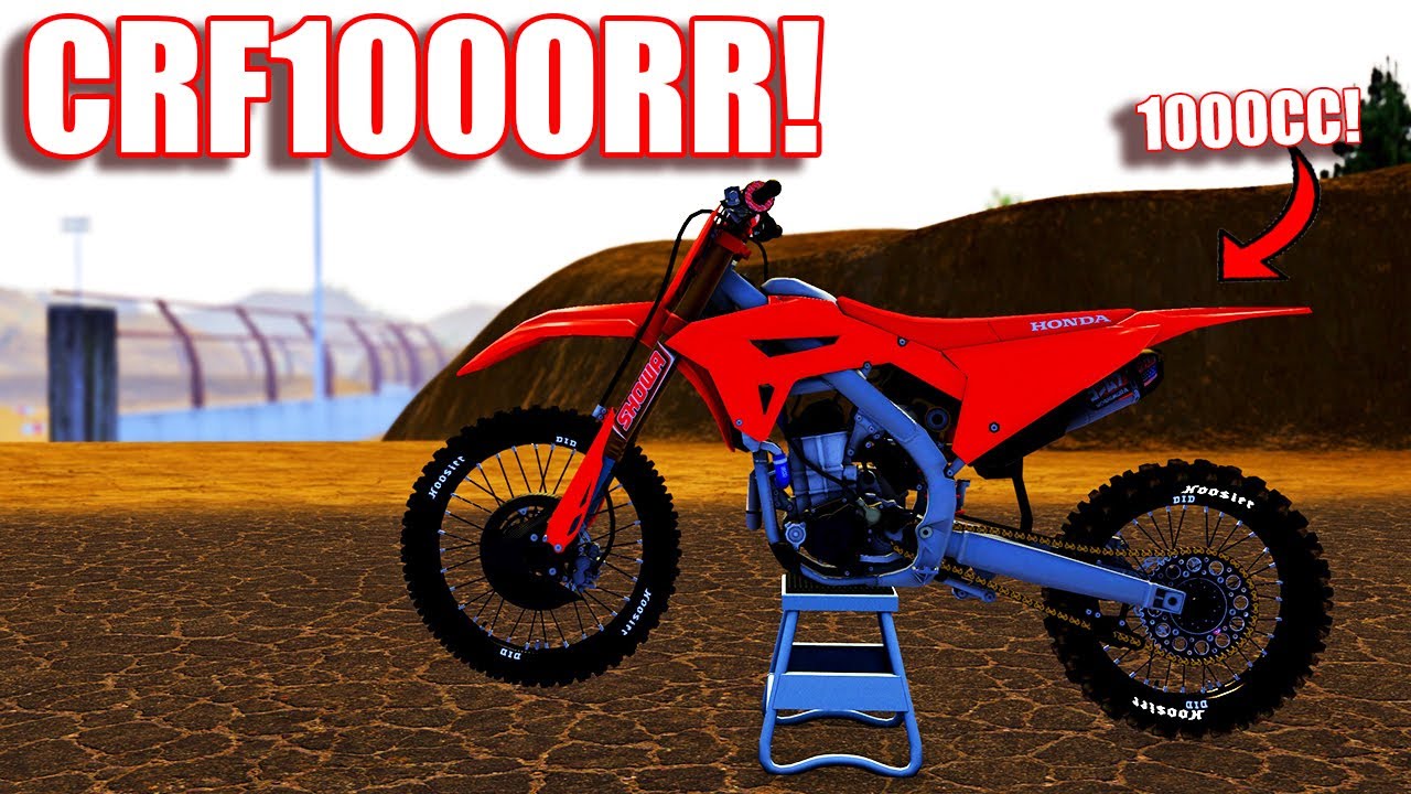 RIDING THE MOST POWERFUL DIRTBIKE IN MXBIKES!? (CRF1000RR)