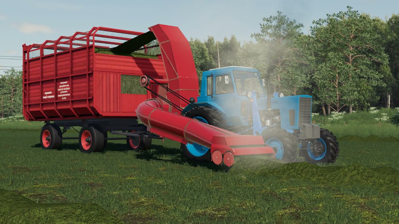 Модпак Советских тракторов, навесного оборудования и инструментов FS19