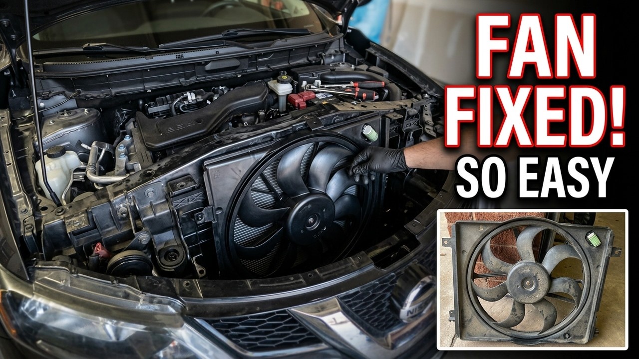 2017–2020 Nissan Rogue Radiator Fan Replacement DIY