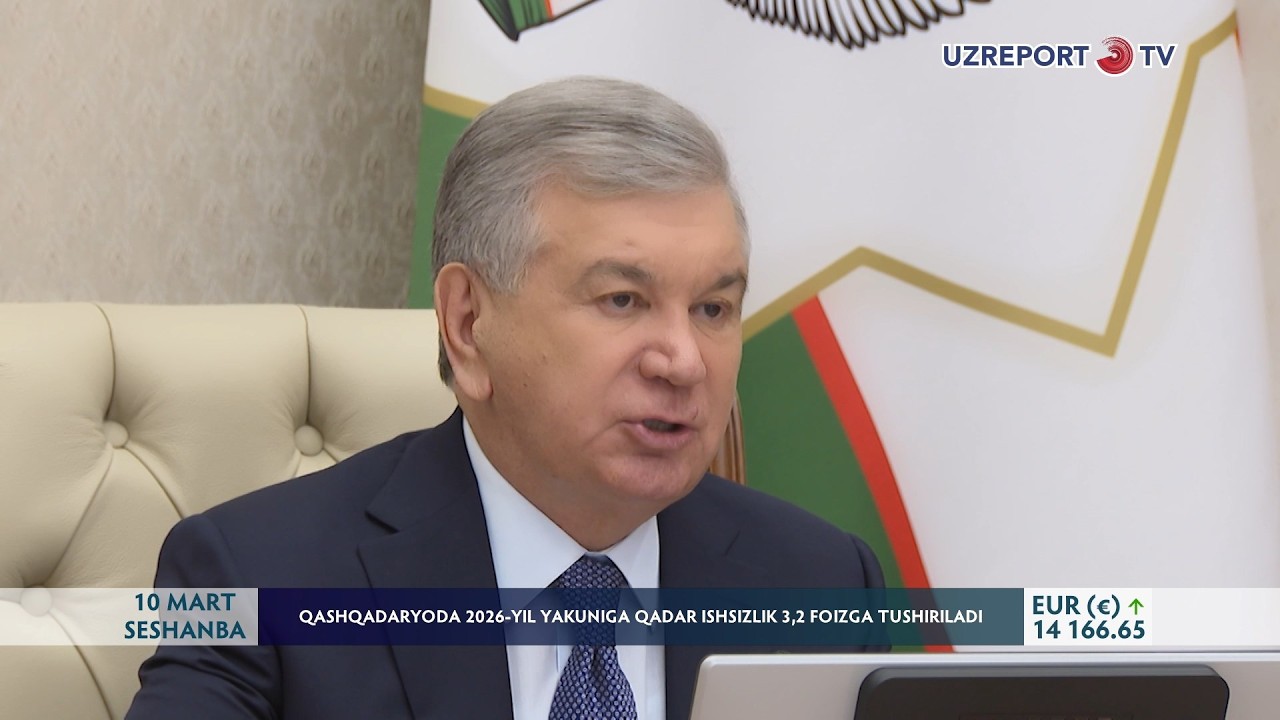 Qashqadaryoda 2026-yil yakuniga qadar ishsizlik 3,2 foizga tushiriladi