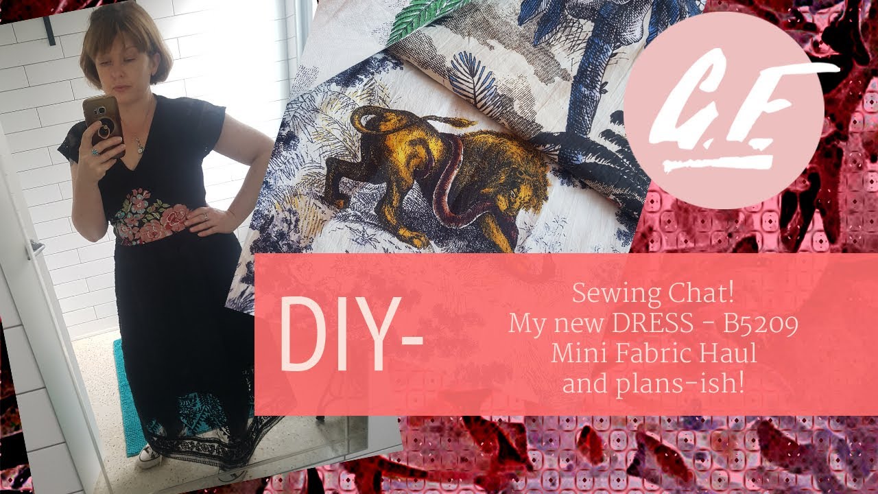 Sewing Chat! My new dress B5209, a mini Dior inspired (dupe) fabric haul and patterns to go with!