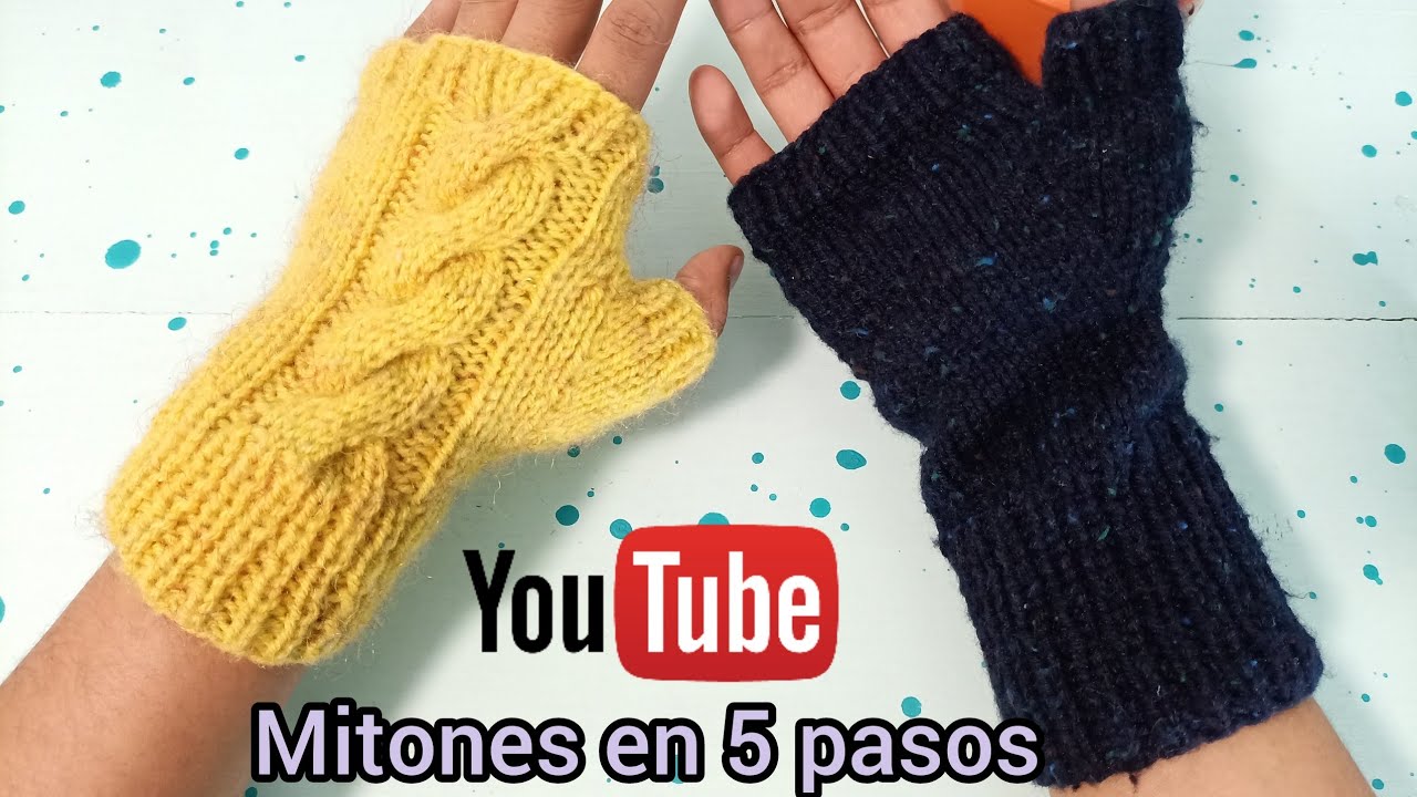 Curso de Cómo Tejer Guantes sin dedos o Mitones/Tejiendoconleonardo