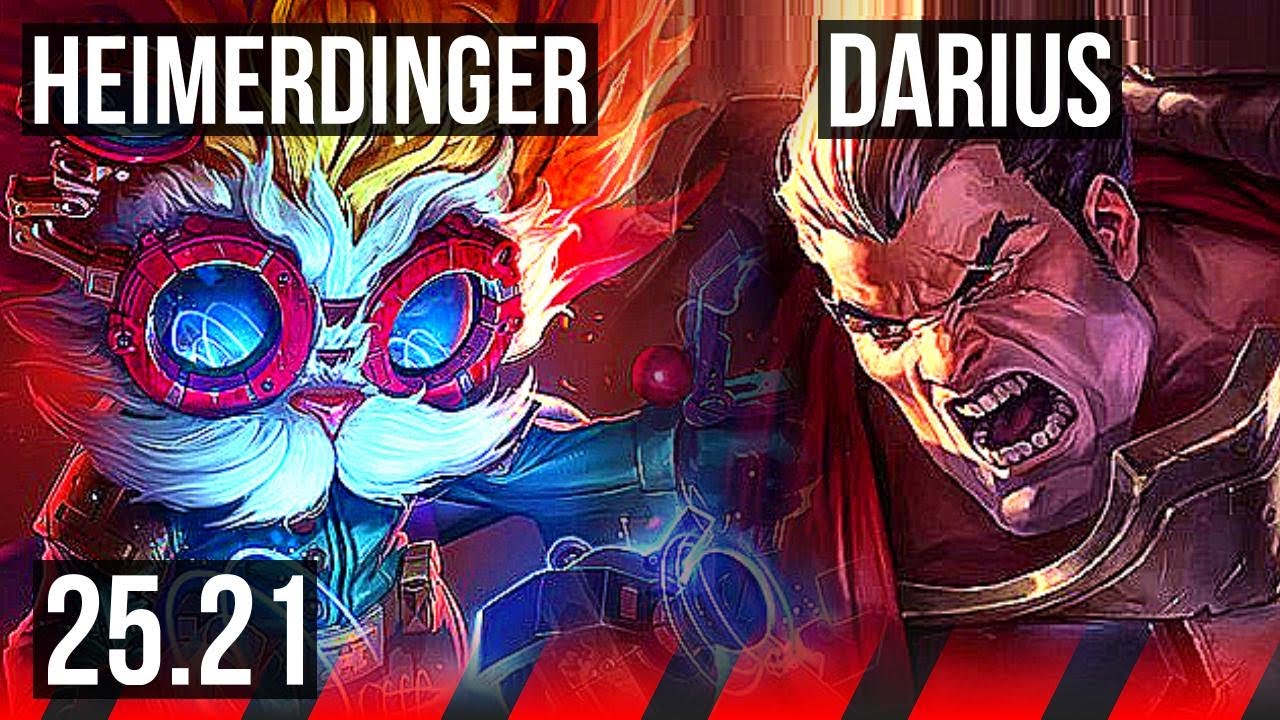 HEIMERDINGER vs DARIUS (TOP) | 54k DMG | EUW Diamond | 25.21