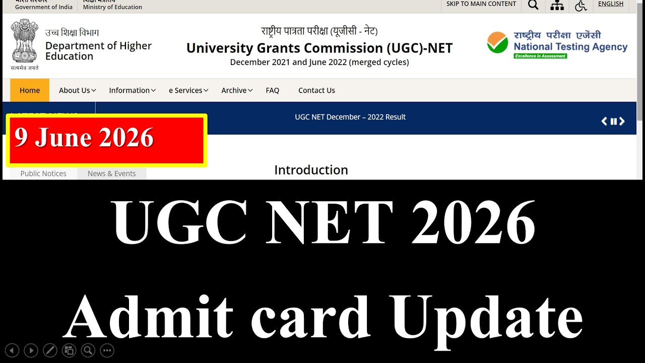 🔥Big Update - UGC NET June Exam Update 2026 | NTA NET Exam Admit card Update 2026