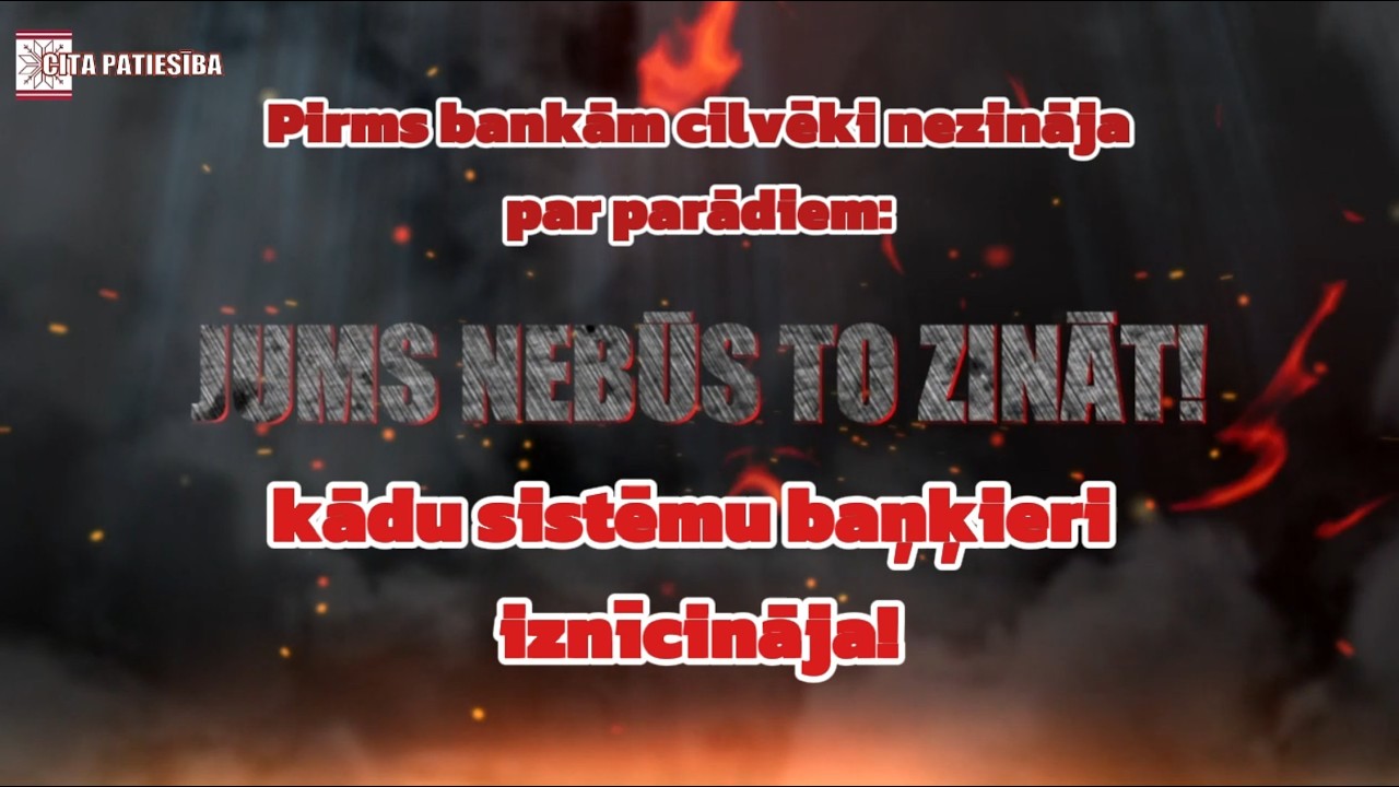 Jūs neesat vergs. Jūs vienkārši esat aizmirsis, kas ir brīvība.