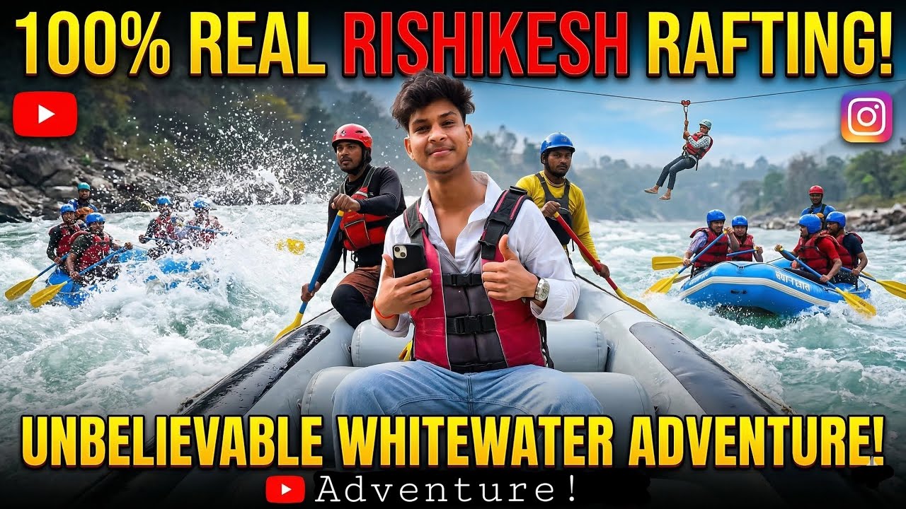 River rafting in Rishikesh 😱🏔️#river #riverrafting #rishikesh #uttarakhand @Pankuvlog087 