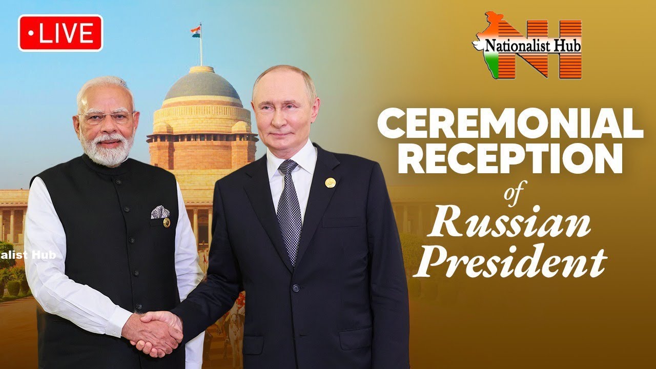 LIVE: PM Modi at ceremonial reception of Russian President Putin at Rashtrapati Bhavan|| NH