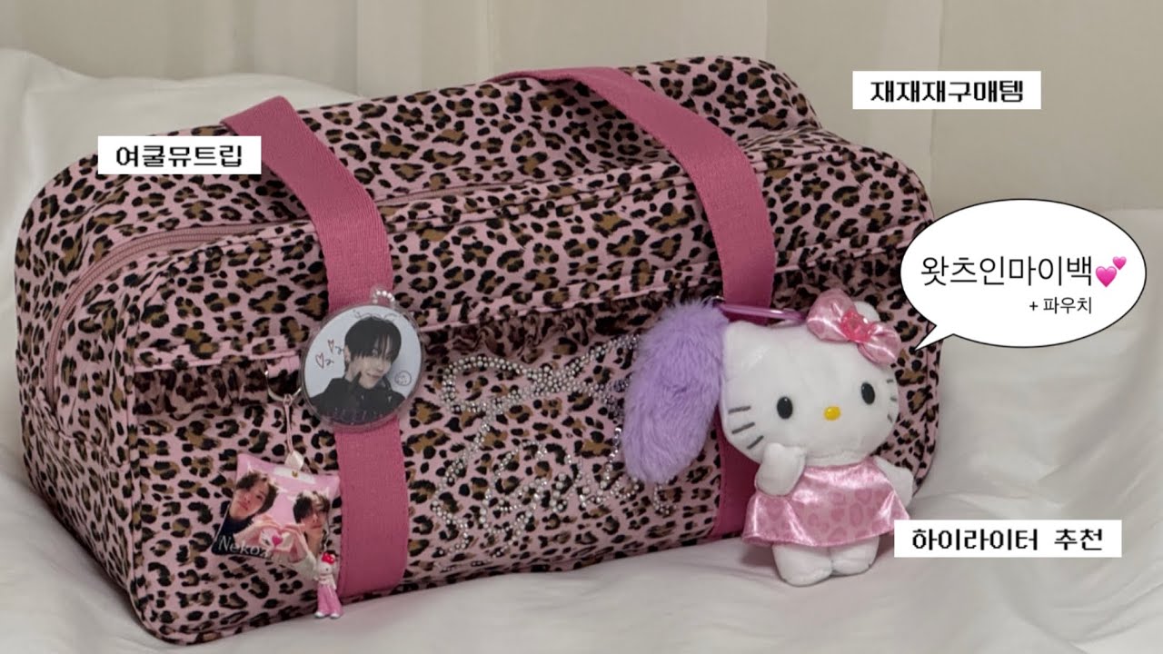 걸스나잇에서 왓츠인마이백+친구들 파우치 털기