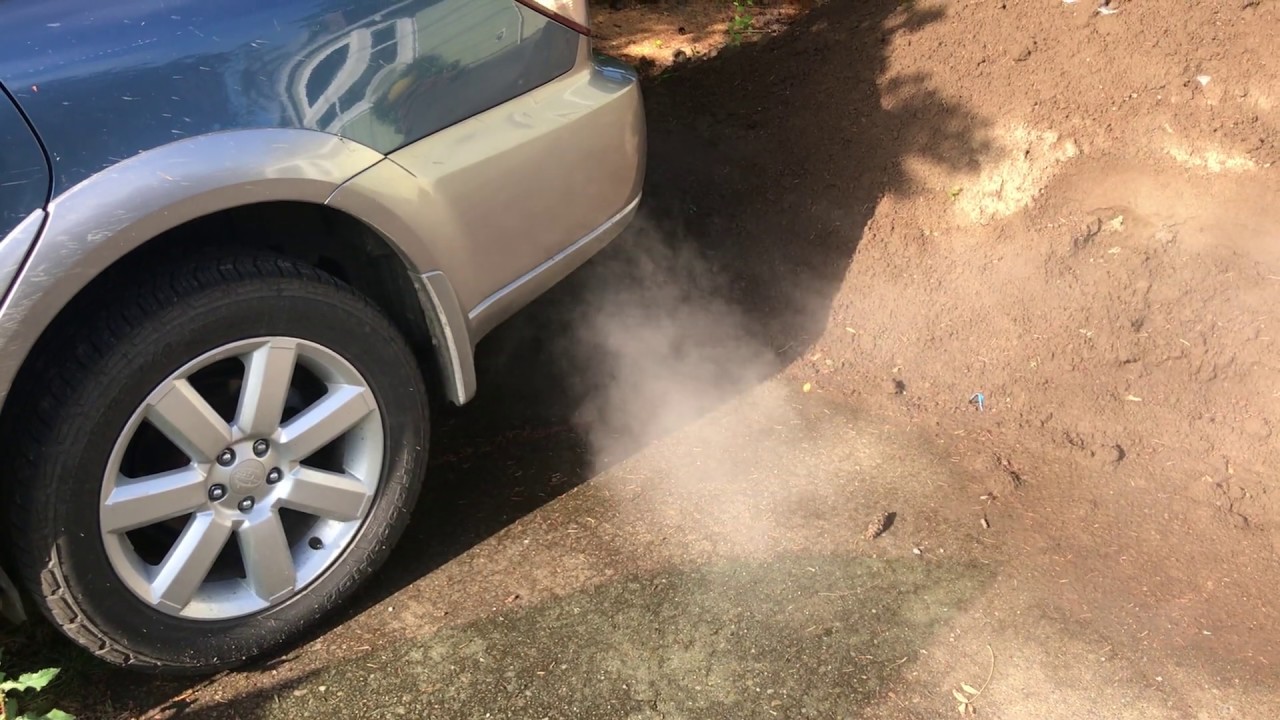 2009 Subaru Outback 2 5i exhaust smoke cold startup after head gasket job (2nd example)