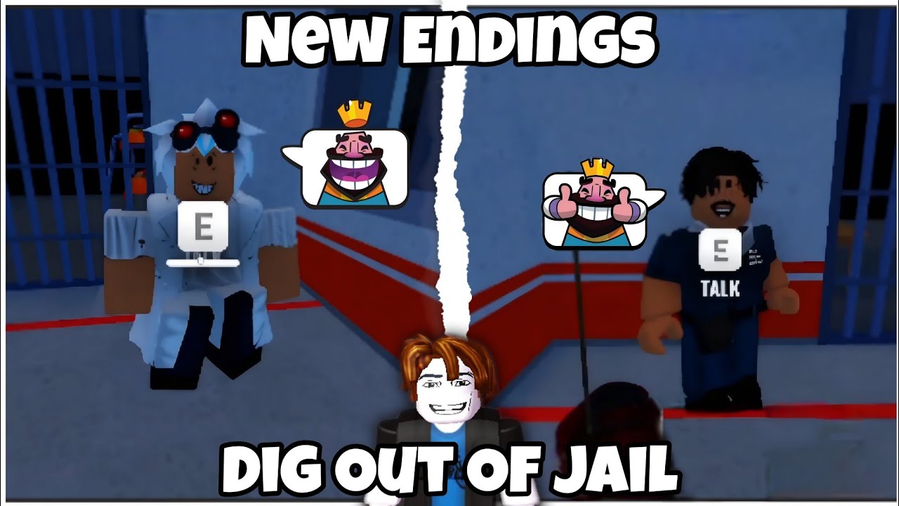 Roblox - Dig Out Of Jail (All New Endings)