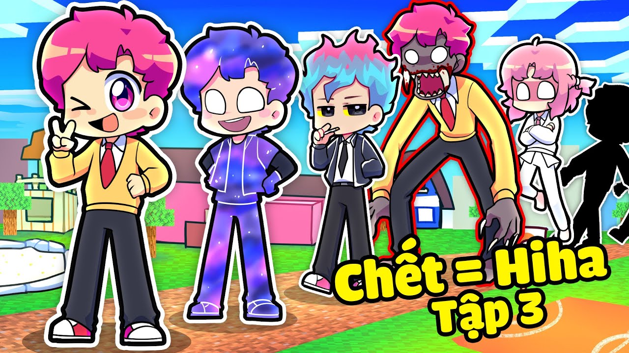 NẾU HIHA CÀNG CHẾT CÀNG TRỞ THÀNH HIHA AUT TRONG MINECRAFT*CHẾT = HIHA AUT TẬP 3 🤣
