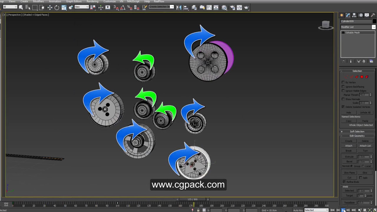 create animated belt in 3ds max