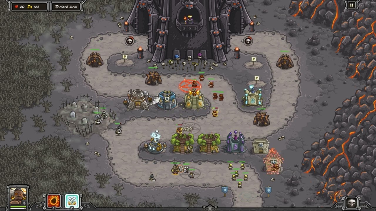Kingdom Rush - The Dark Tower - Veteran - 3 Stars
