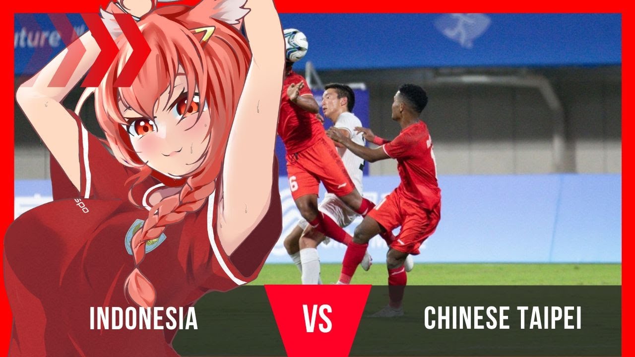 LIVE REACTION NOBAR INDONESIA VS CHINESE TAIPEI !! on cam vtuber indonesia  #mediashareon