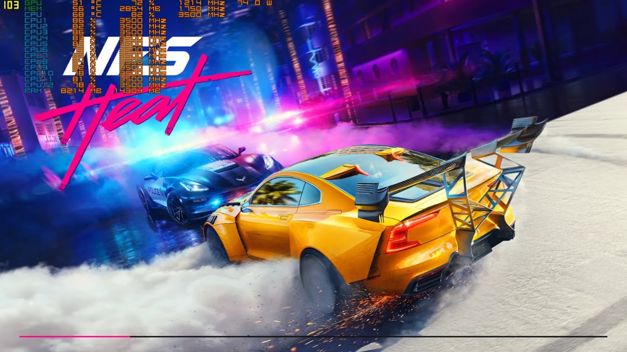 GeForce GTX 1660 Ti vs Radeon RX 5500 XT в игре Need For Speed Heat (Full HD)