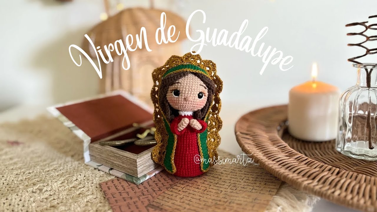Virgen de Guadalupe Amigurumi 💚❤️ Tutorial Paso a Paso 💕 Massimartz