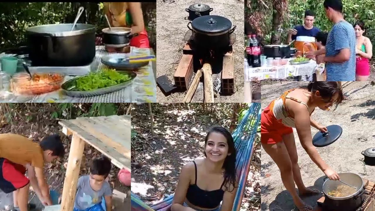 RECEBENDO VISITA AQUI NA RO&Ccedil;A TEVE QUE IMPROVISAR UMA MESA