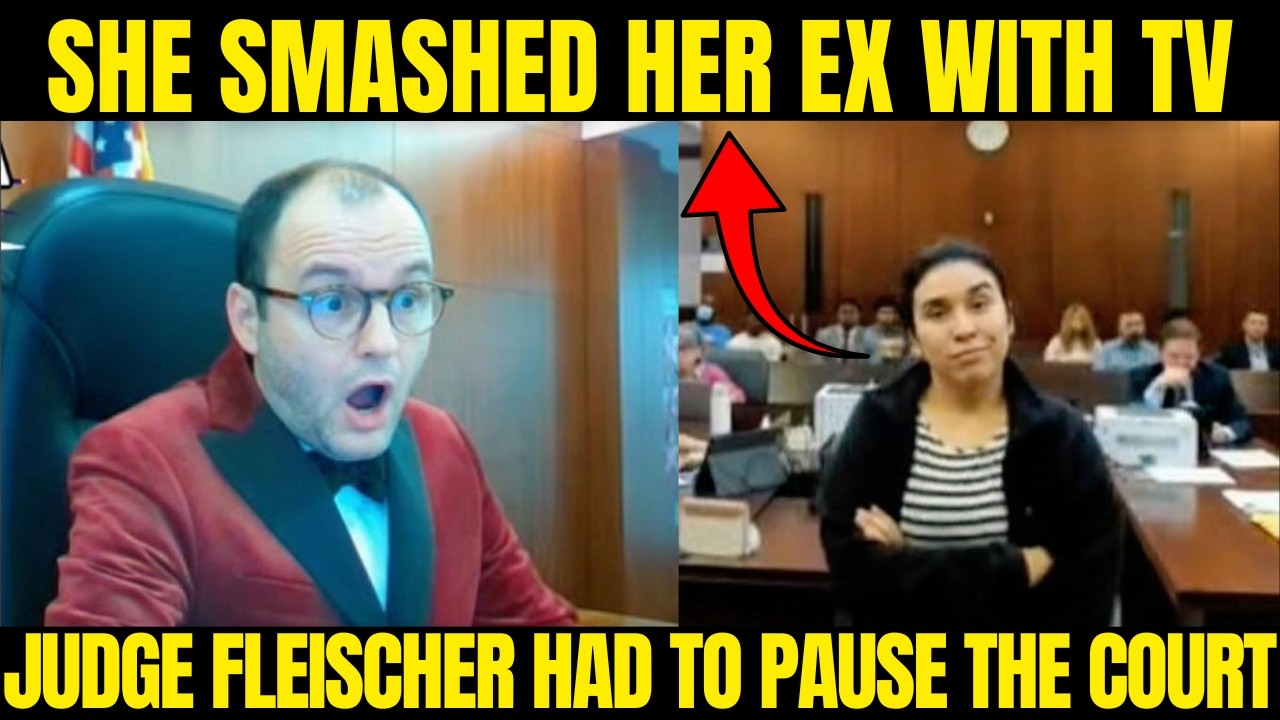She Hit Her Ex With A Flat Screen TV & Showed Up To Court SMILING &mdash; Judge Fleischer Reacts