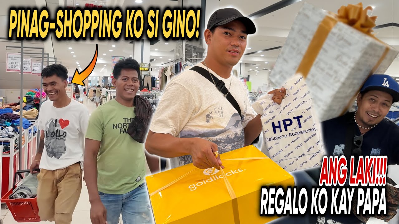 GINO PINAG-SHOPPING KO SA MALL! ANG LAKI NG REGALO KO KAY PAPA