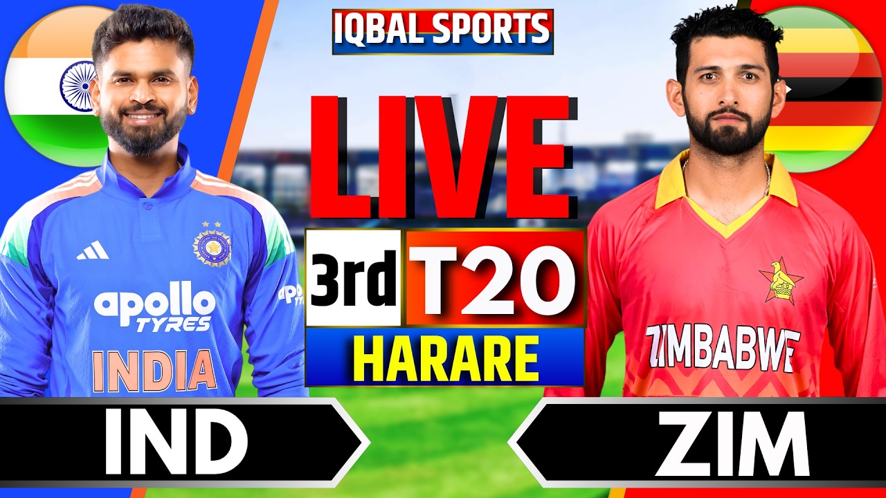 🔴LIVE: India vs Zimbabwe, 3rd T20 Fan Analysis | Live Cricket Match Today | IND vs ZIM, Iqbal Sports