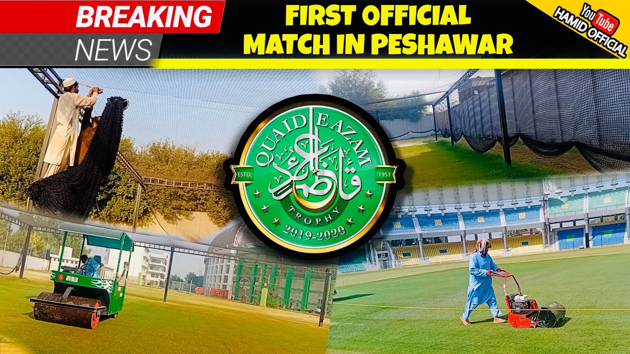 BIG ANNOUNCEMENT💥💥💥First Official match in Peshawar Cricket Stadium after New lights installation  