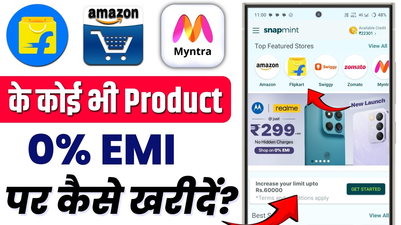 Snapmint App Se 0% EMI Par Shopping | Flipkart, Amazon, Myntra Se Product Kaise Purchase Kare