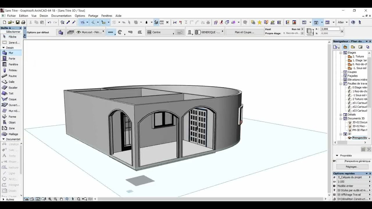 comment créer une voute sur ArchiCAD