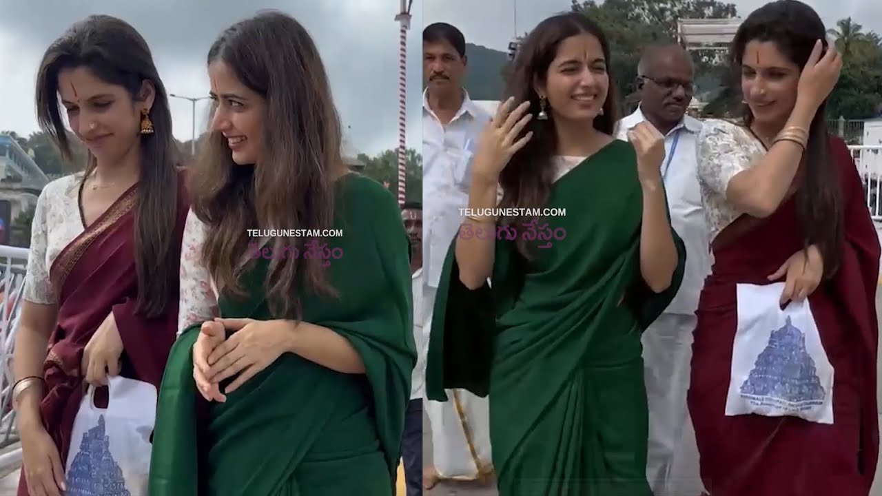 Actress Ashika Ranganath Beautiful Look With Thirunamam At Tirumala Temple