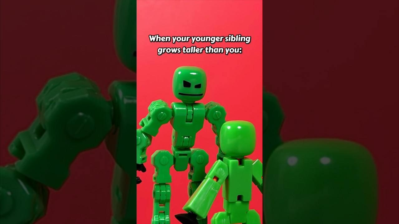 POV: Your younger sibling grows taller than you | #stikbot #stopmotion