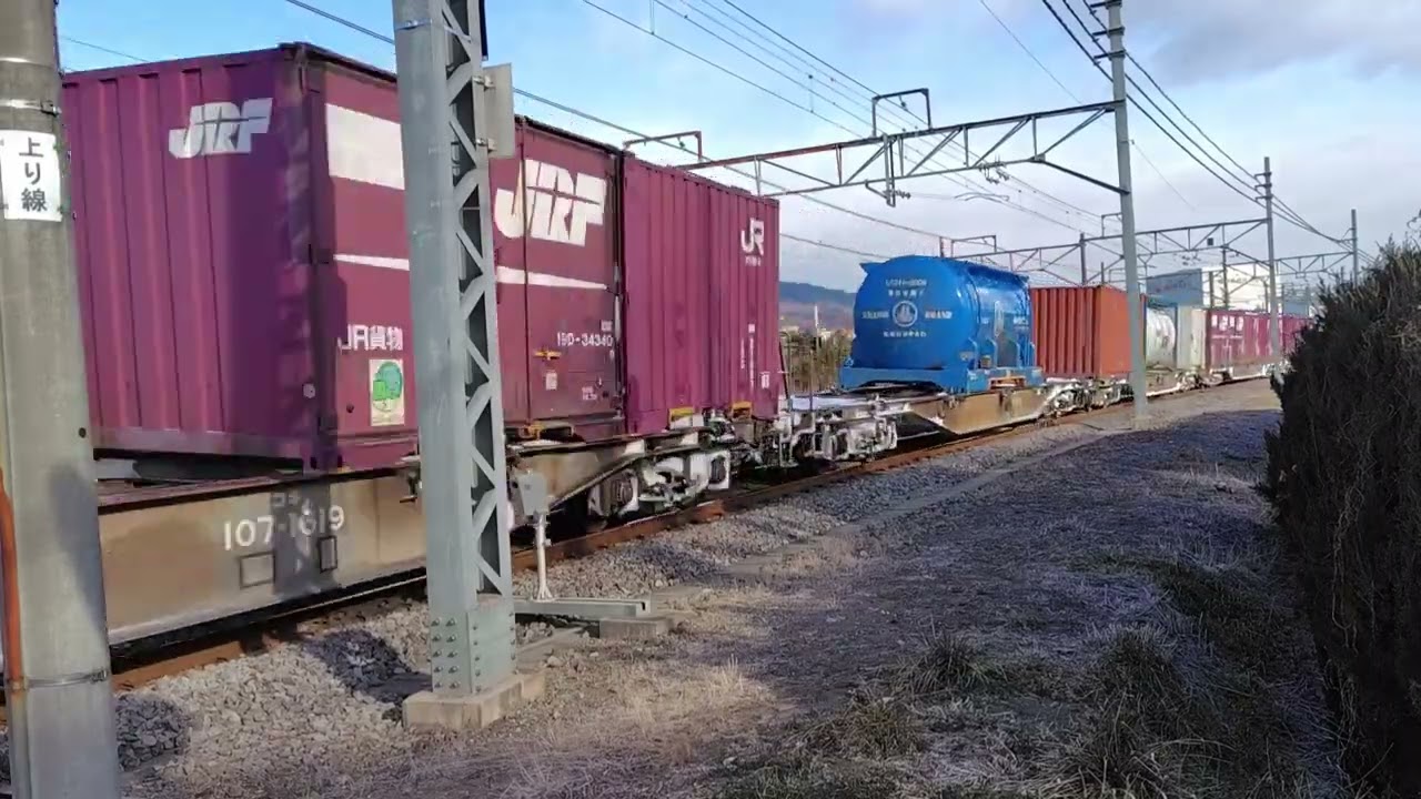 JR貨物　旧前橋街道踏切　2026年1月21日撮影