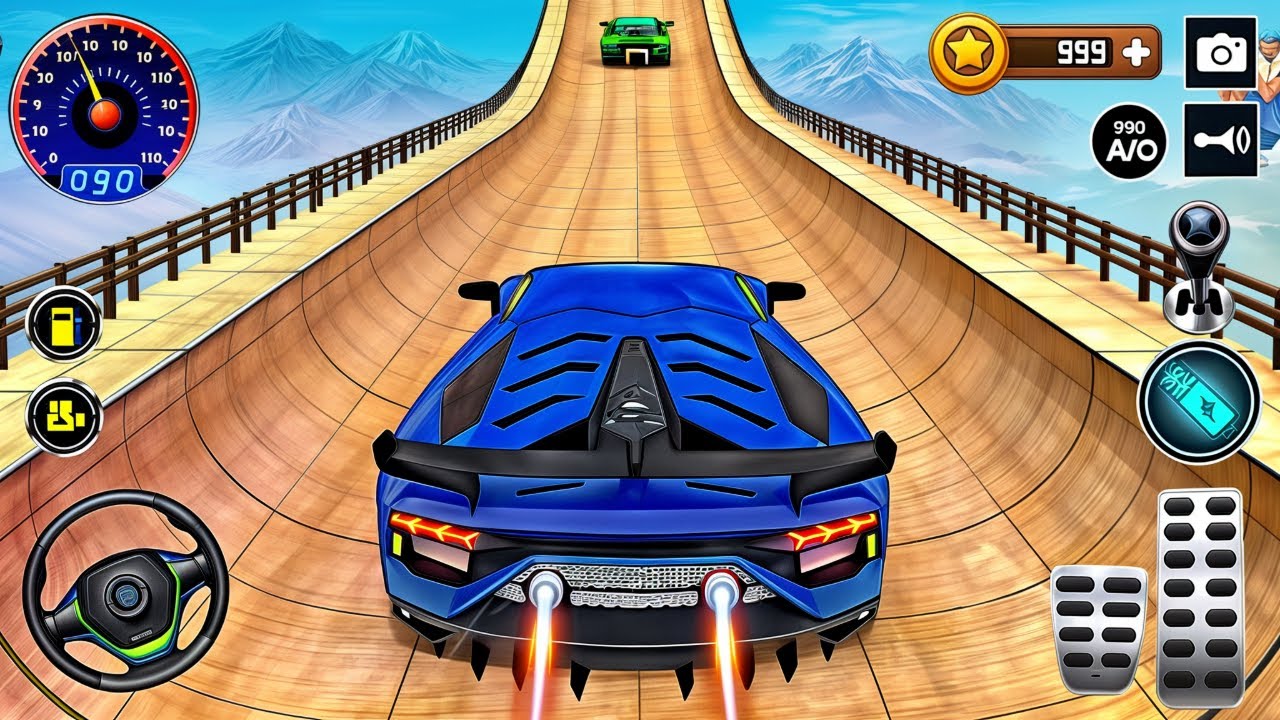 Ramp Car Racing 3D Gameplay _ endroid || Ramp Car Stunts Racing Video
