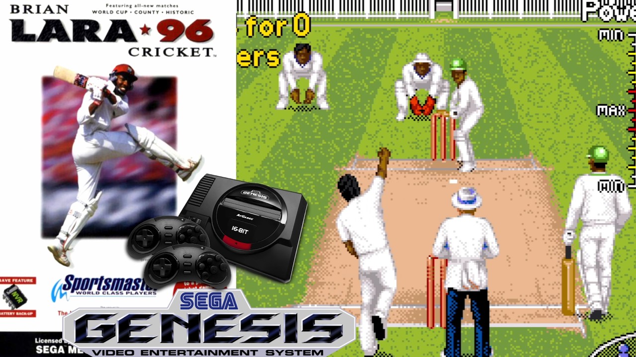 Brian Lara Cricket '96 (1996) SEGA Genesis / SEGA MegaDrive Gameplay in HD～4K