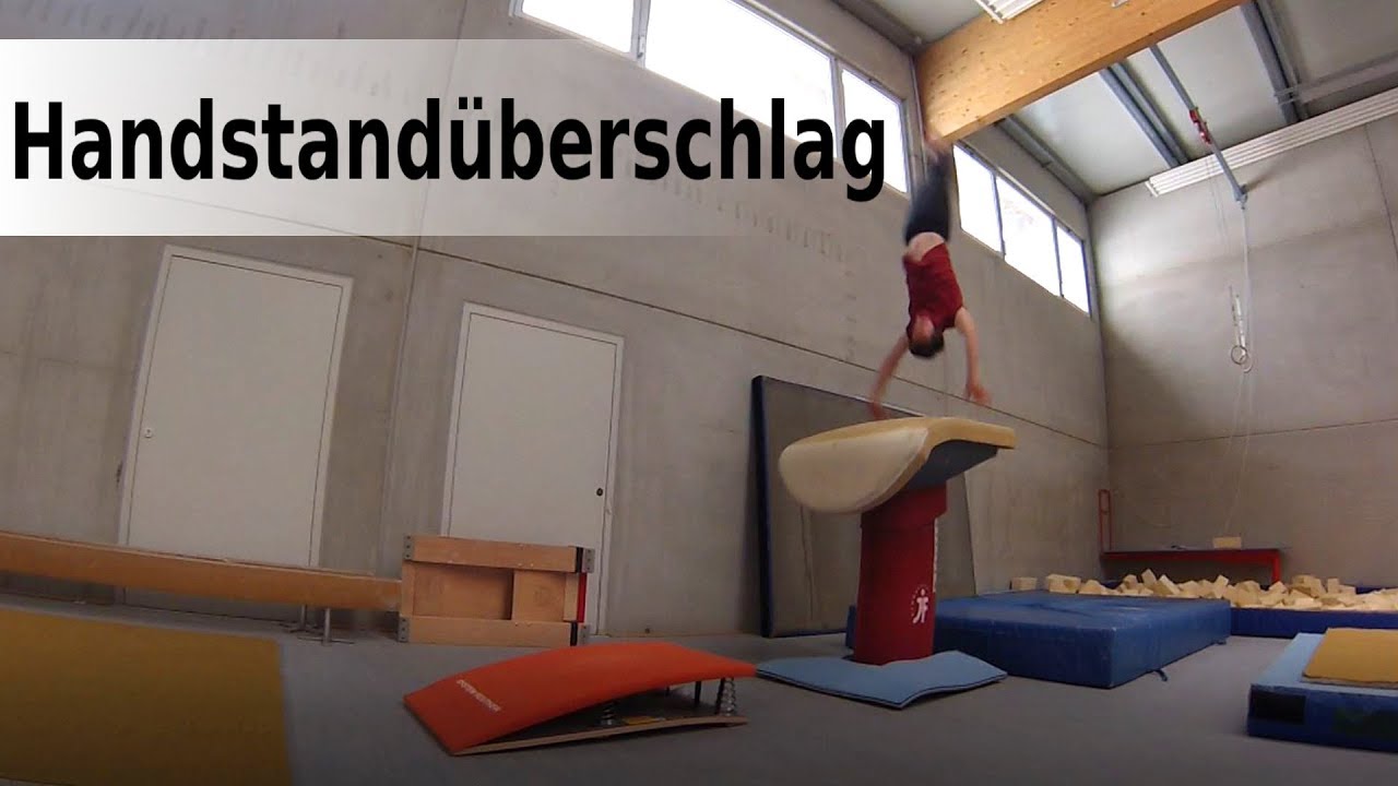 Handstandüberschlag über den Sprungtisch lernen - Tutorial