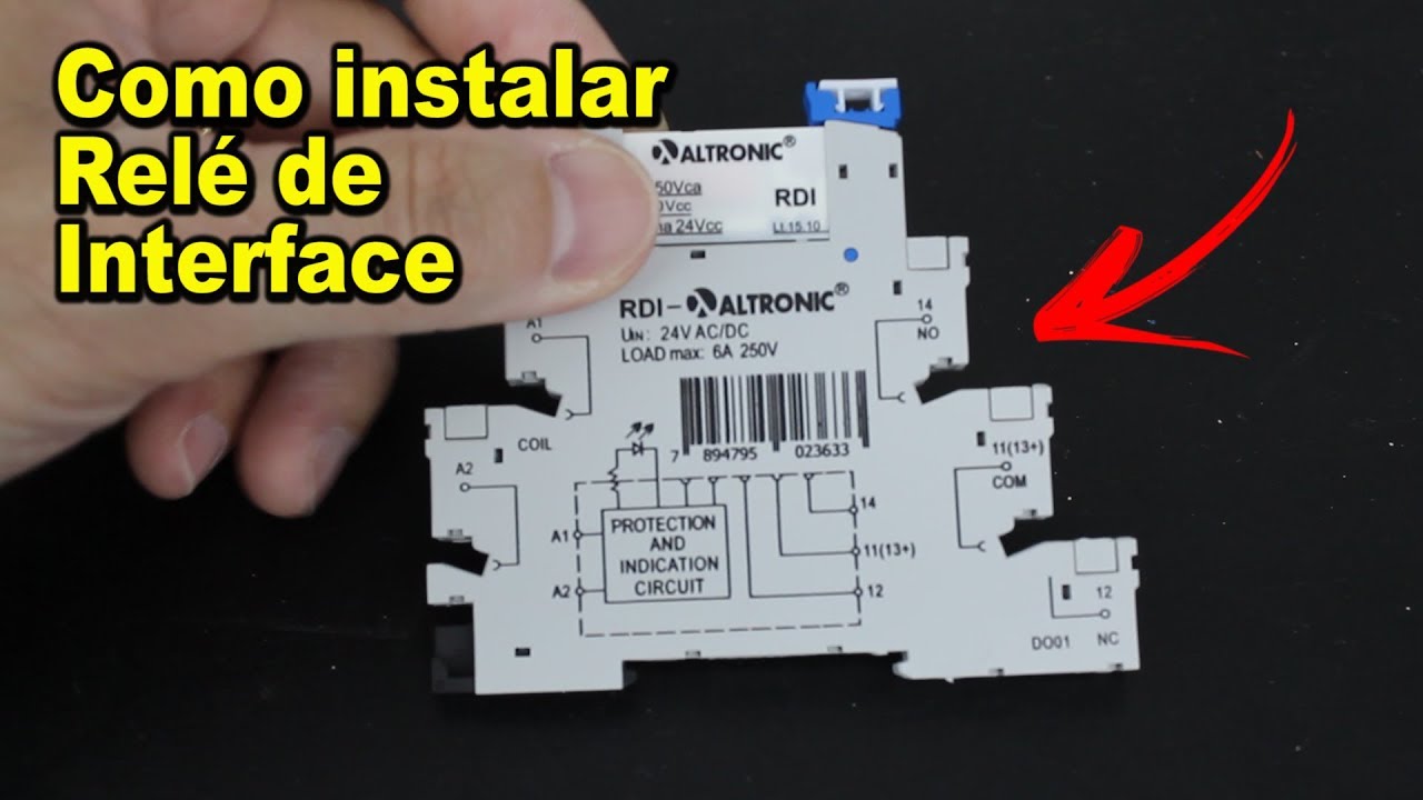 Como Instalar Relé de Interface - Aula de automação