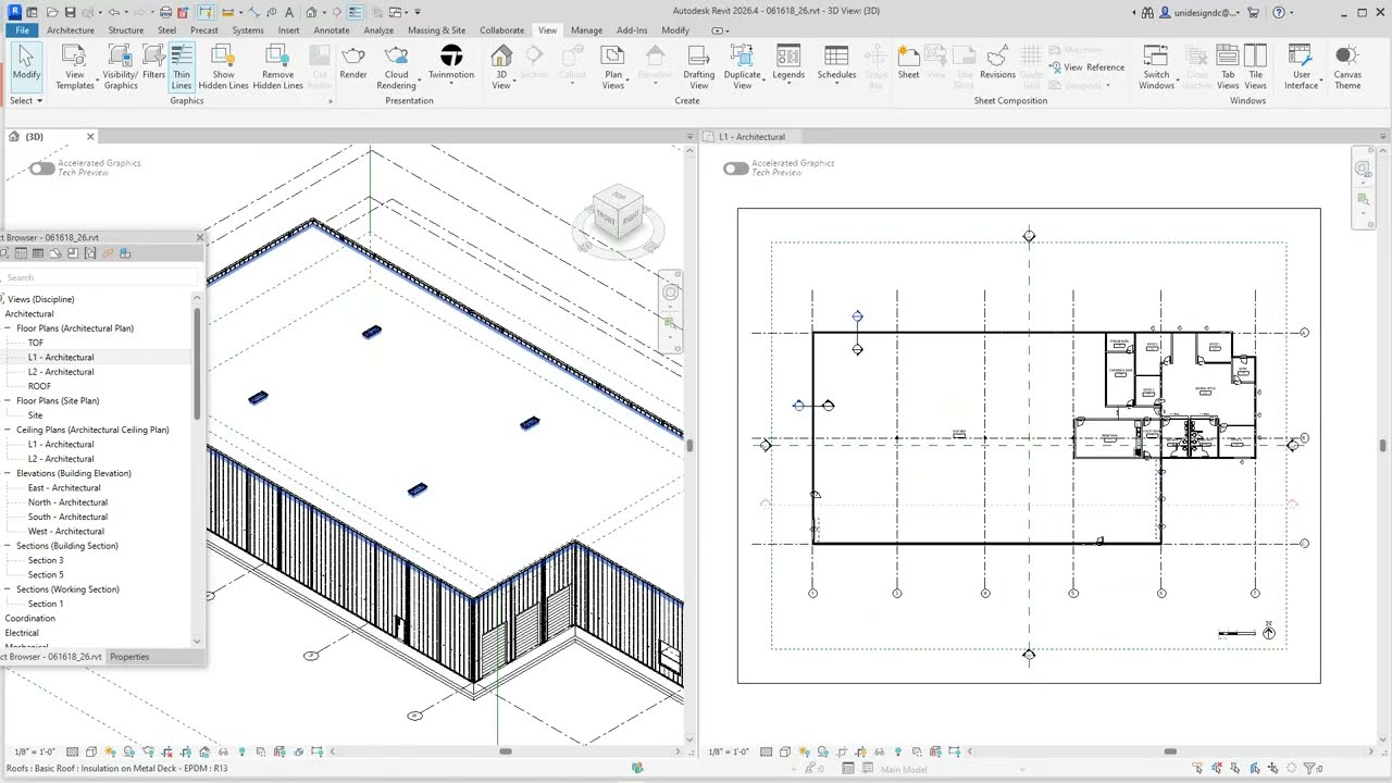 Как создавать потолочные системы в Revit 2026