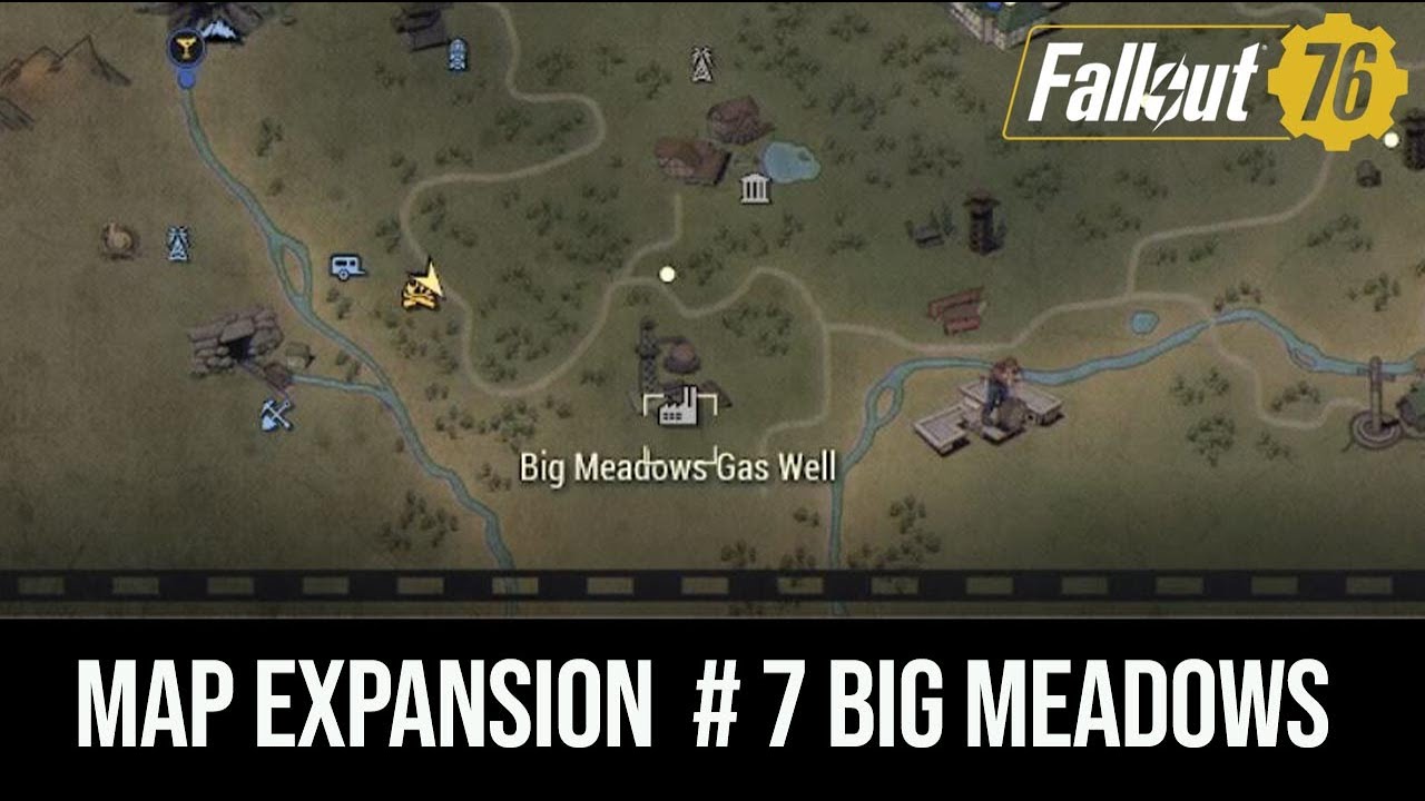 Fallout 76 PTS Map Expansion #7 BIG MEADOWS GAS MINE